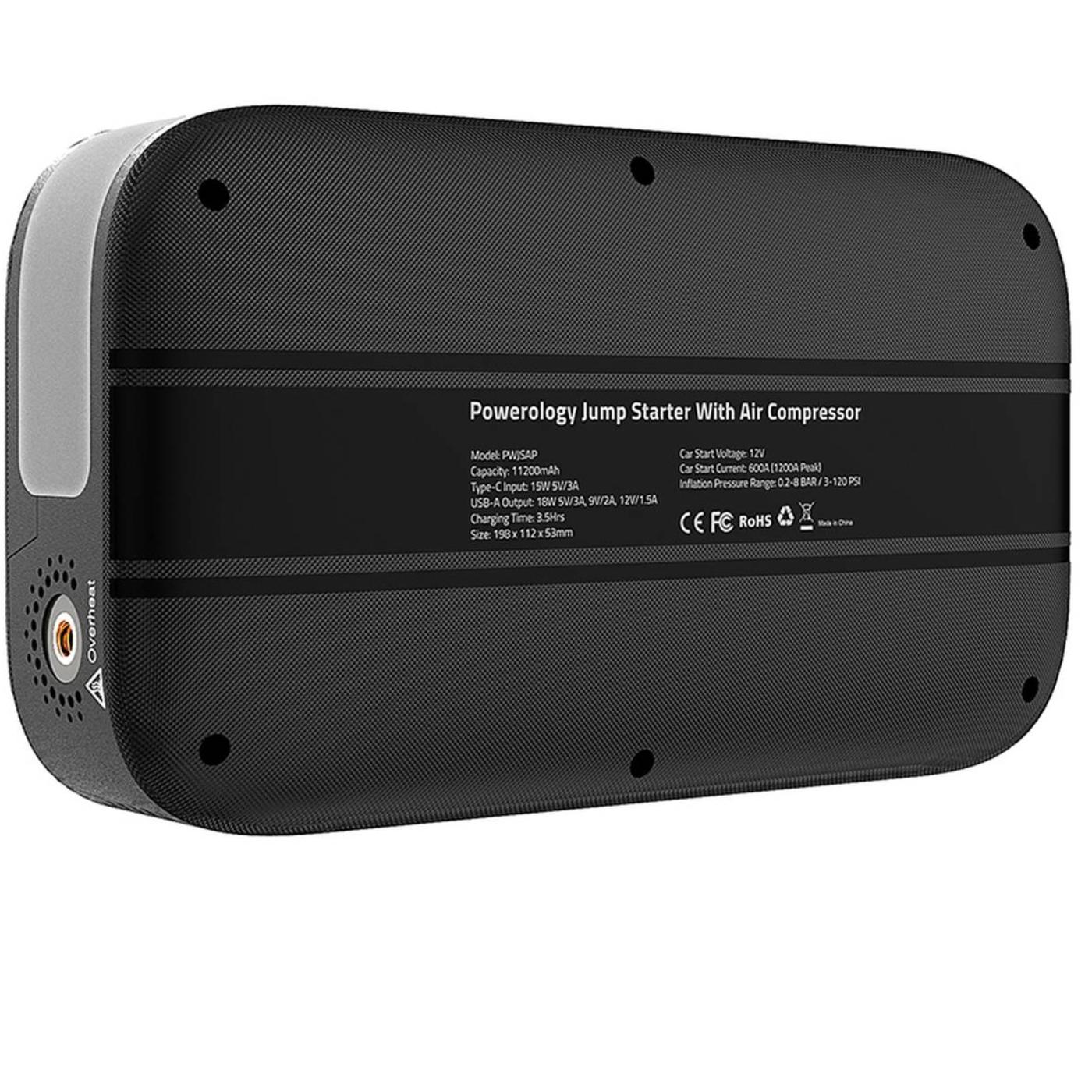 POwerology- Jump Starter With Air Compressor-black-1