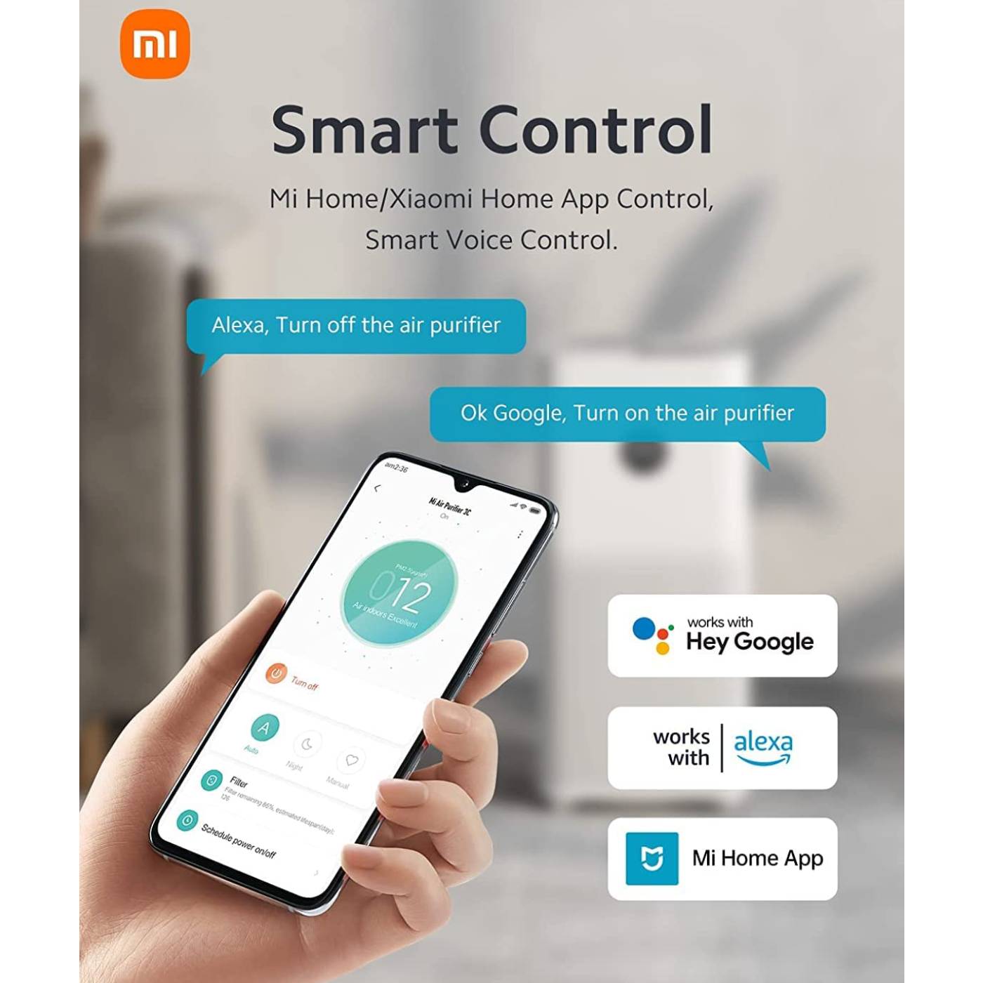 Xiaomi Mi Air Purifier 3C White-2