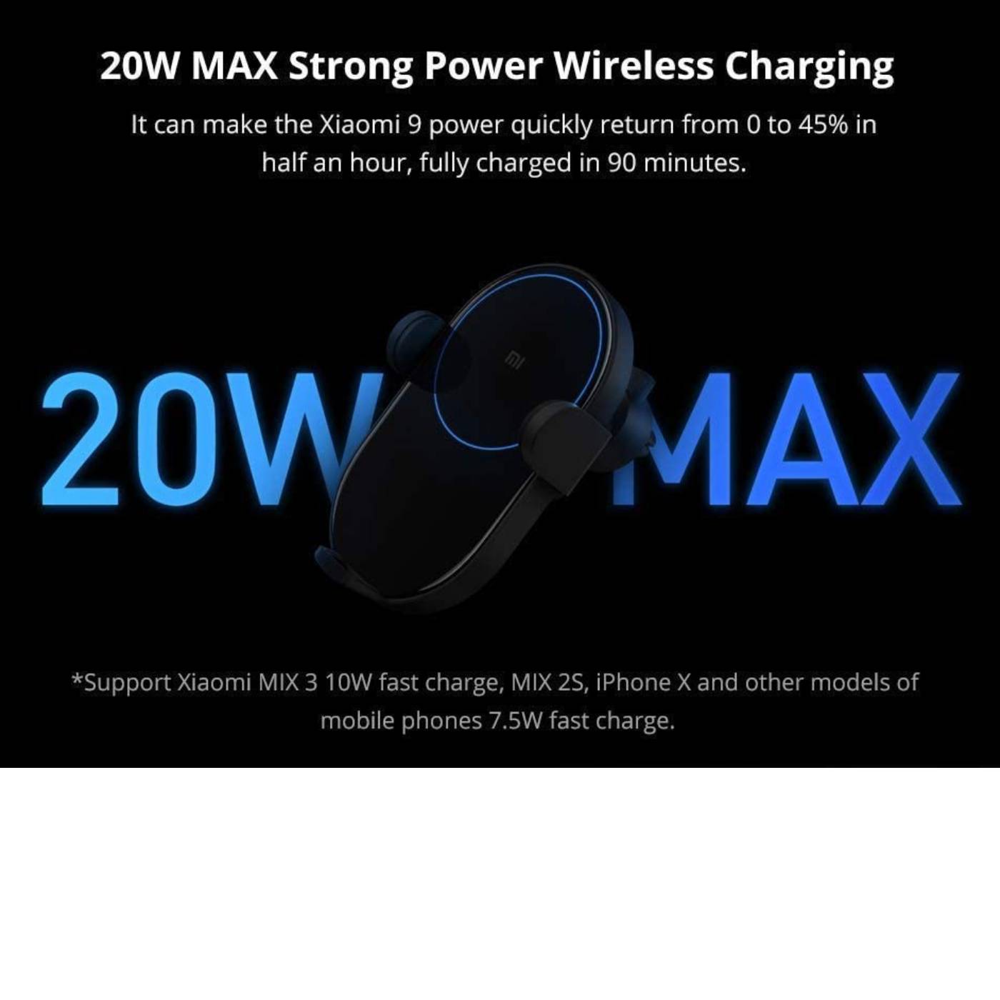 Xiaomi-Xiaomi Mi, Wireless Car Charger-black-5