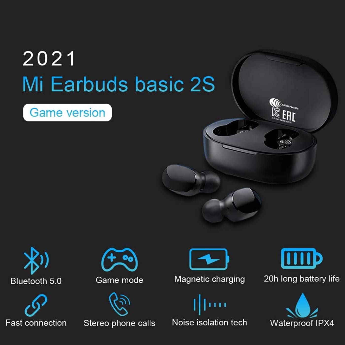 Xiaomi-Mi True Wireless Earbuds Basic 2S-black-11